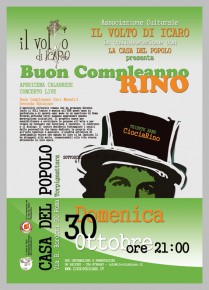 BUON COMPLEANNO RINO! Una serata di musica in compagnia di Rino Gaetano