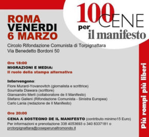 Venerdì 6 marzo, il Circolo PRC di Torpignattara per il manifesto