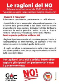 20 e 21 Settembre Io Voto NO