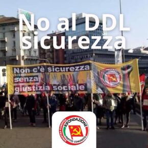 NO AL DDL SICUREZZA