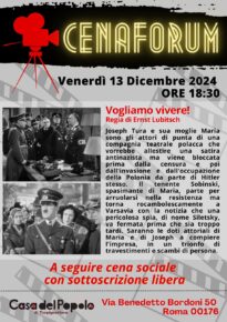 CENAFORUM - Venerdì 13 Dicembre 2024 ORE 18:30