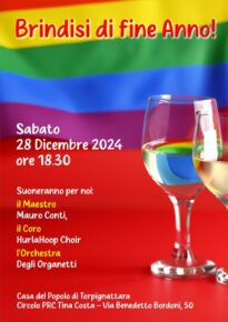 Brindisi di fine anno alla Casa del Popolo di Torpignattara - 28 Dicembre 2024 ore 18,30 - Via Benedetto Bordoni 50