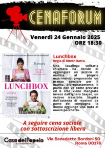 CENAFORUM – Venerdì 24 Gennaio 2025 ORE 18:30